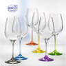 Kristalin čaše za vino 6/1, 350 ml ,rainbow
