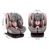 MoMi Tordi autosjedalica 360, Isofix, 0-36 kg, roza