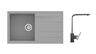 SINK SOLUTION set sudopera i slavine MODENA, sivi