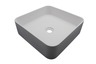 SINK SOLUTION kupaonski umivaonik SQUARE 395x695x120 mm, bijeli