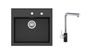 SINK SOLUTION set sudopera i slavine MILANO, crni