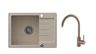 SINK SOLUTION set sudopera i slavine BARI, bež