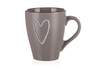 BANQUET Heart keramička šalica 310 ml, smeđa