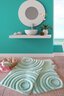 Kupaonski set tepiha Wave 40x60cm, 50x60cm i 60x100cm, 3/1, mint