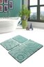 Kupaonski set tepiha Wave 40x60cm, 50x60cm i 60x100cm, 3/1, mint