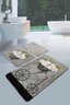 Kupaonski set tepiha Alacati 40x60cm, 50x60cm i 60x100cm, 3/1, sivi