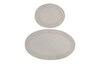 Kupaonski set tepiha Piante oval 50x60cm i 60x100cm, 2/1, bijeli