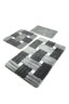 Kupaonski set tepiha Piazza 40x60cm, 50x60cm i 60x100cm, 3/1, sivi