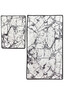 Kupaonski set tepiha Marble 50x60cm i 60x100cm, 2/1, bijeli