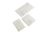 Kupaonski set tepiha Cvijet 40x60cm, 50x60cm i 60x100cm, 3/1, bijeli