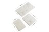 Kupaonski set tepiha Cvijet 40x60cm, 50x60cm i 60x100cm, 3/1, bijeli