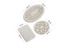 Kupaonski set tepiha Safir 40x60cm, 50x60cm i 60x100cm, 3/1, bež