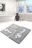Kupaonski set tepiha Big Eye 40x60cm, 50x60cm i 60x100cm, 3/1, sivi