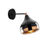Zidna svjetiljka WALLITY, E27,  crno/bakrena
