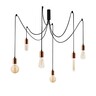 Visilica KABLUNI, 6 x E27, bakrena