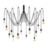 Visilica KABLUNI MULTI, 14 x E27, crna