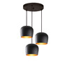 Visilica TRIS, 3 x E27  crna