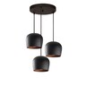 Visilica TRIS, 3 x E27  crna