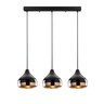 Visilica CHOOP 2, 3 x E27, crno/bakreno, metal
