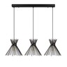Visilica KIRPI TRIS, 3 x E27, crna