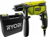 RYOBI udarna bušilica RPD680-K - 680W,  brzostezna glava 13mm, bušenje u drvu 32mm, u željezu 13mm, u zidu 16mm, masa 3,76kg, dodatna ručka, graničnik dubine, kofer