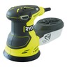RYOBI ekscentar brusilica ROS300 - 125mm 300W, Broj oscilacija: 7000 – 12000 o/min, ekscentar 2,4mm, masa 1,7kg, 5 x brusni papir, meka torba
