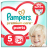 Pampers Premium Care Pants, Veličina 5,  Pelena-Gaćica, 34 pelena, 12kg - 17kg