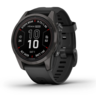 Garmin Fenix 7S PRO Sapphire SOLAR, Tamnosivi titanijski s DLC slojem i crnim remenom, 010-02776-11, pametni sat