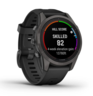 Garmin Fenix 7S PRO Sapphire SOLAR, Tamnosivi titanijski s DLC slojem i crnim remenom, 010-02776-11, pametni sat