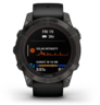 Garmin Fenix 7 PRO Sapphire SOLAR, Tamnosivi titanijski s DLC slojem i crnim remenom, 010-02777-11, pametni sat