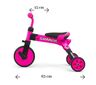 Milly Mally tricikl 2u1 Grande, rozi