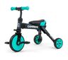 Milly Mally tricikl 2u1 Grande, crno/tirkizni