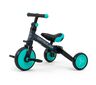 Milly Mally tricikl 3u1 Optimus, crno/tirkizni