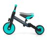 Milly Mally tricikl 3u1 Optimus, crno/tirkizni