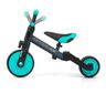 Milly Mally tricikl 3u1 Optimus, crno/tirkizni