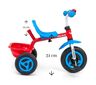 Milly Mally tricikl guralica Turbo Cool, crveno/plavi