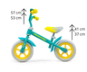 Milly Mally dječji bicikl bez pedala Dragon, tirkizno-žuti
