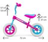 Milly Mally bicikl bez pedala DragonAir, rozo-plavi