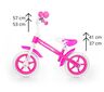 Milly Mally bicikl guralica Dragon, rozo - bijeli