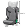 Kinderkraft autosjedalica Junior 15-36 Kg, Rocket grey ISOFIX