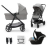 Kinderkraft kolica Newly Classic 3u1, moonlight grey