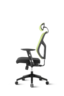 Ergovision Essent 05, uredska stolica, crno/zelena