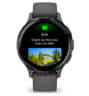 Garmin Venu 3S, Slate Stainless Steel Bezel with Pebble Gray Case and Silicone Band, 010-02785-00, pametni sat