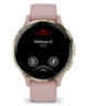 Garmin Venu 3S, Soft Gold Stainless Steel Bezel with Dust Rose Case and Silicone Band, 010-02785-03, pametni sat
