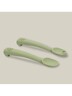 InterBaby silikonski set pribora za jelo, Olive Green