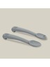 InterBaby silikonski set pribora za jelo, Petrol Grey