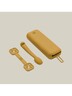 Interbaby set silikonskog pribora za jelo, Earth Ocher