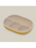 InterBaby silikonski tanjur s poklopcem, Earth Ocher
