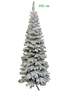 Umjetno i usko božićno drvce - KAROLINA snježna - 220 cm
