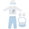 InterBaby baby set Padobranac 5/1, plavi